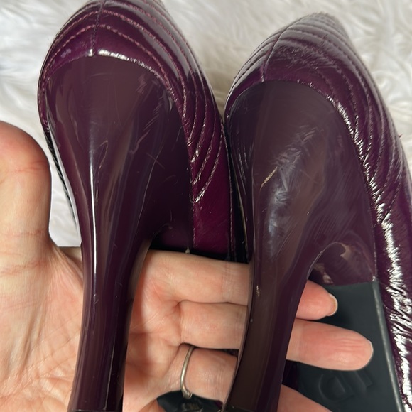 BCB GIRLS Maroon Patent Quilted design 5” Heels SZ. 10B/40 - Picture 9 of 12
